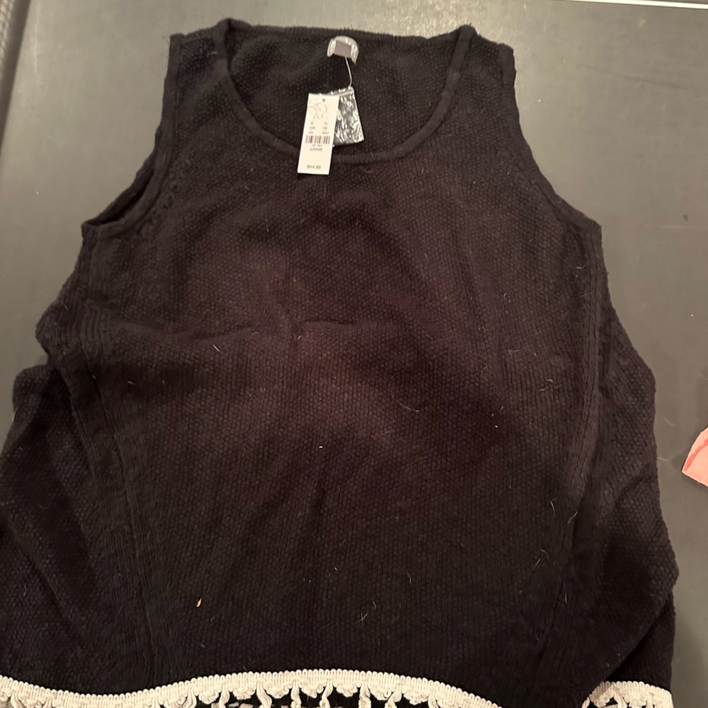 New York & Company Black Knit Top